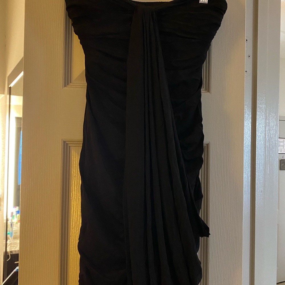 BEBE Black Holiday Party Dress - Picture 2 of 8